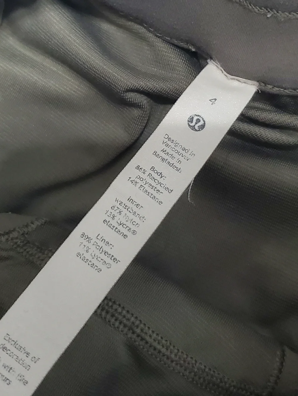 Lululemon Tracker Shorts V 4" Gritstone White Opal Multi Size 4 - Picture 3 of 10
